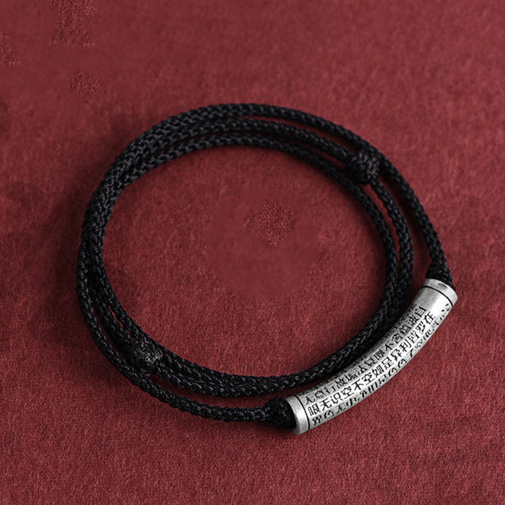 Buddha Stones en argent sterling 999 avec six mots vrais du Sutra du cœur - image 21