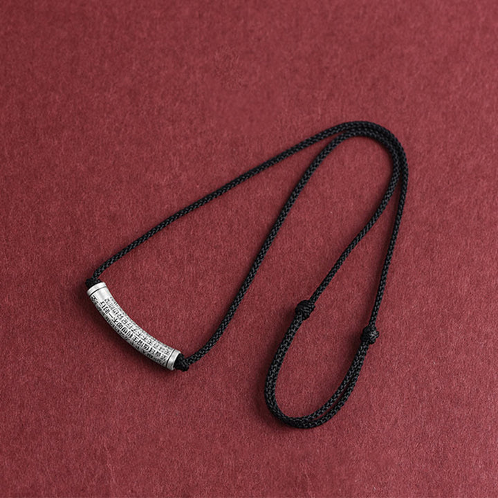 Buddha Stones en argent sterling 999 avec six mots vrais du Sutra du cœur - image 19