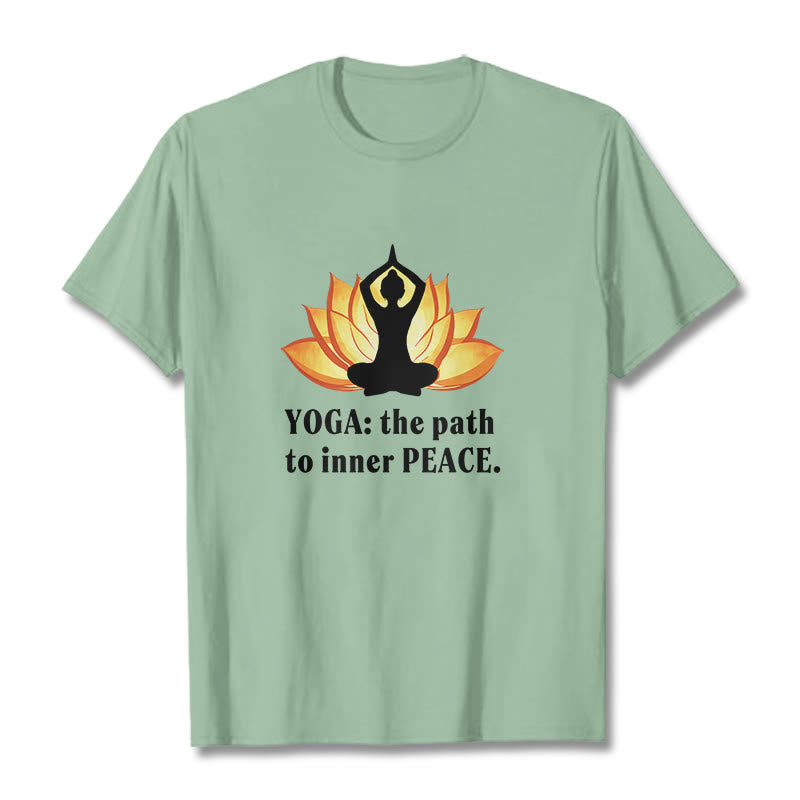 T-shirt Buddha Stones Yoga Le chemin vers la paix intérieure Lotus Tee - image 13
