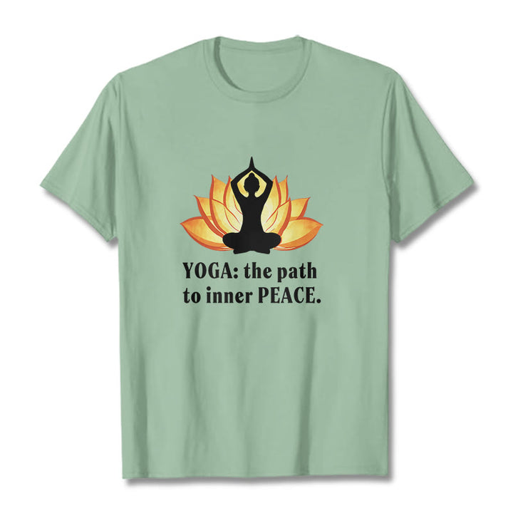 T-shirt Buddha Stones Yoga Le chemin vers la paix intérieure Lotus Tee - image 13