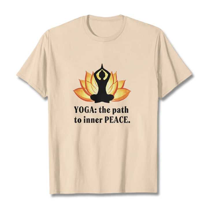 T-shirt Buddha Stones Yoga Le chemin vers la paix intérieure Lotus Tee - image 17