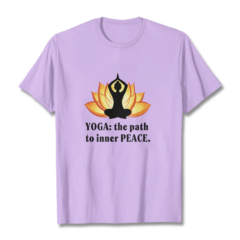 T-shirt Buddha Stones Yoga Le chemin vers la paix intérieure Lotus Tee - image 15