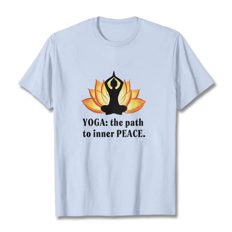 T-shirt Buddha Stones Yoga Le chemin vers la paix intérieure Lotus Tee - image 10