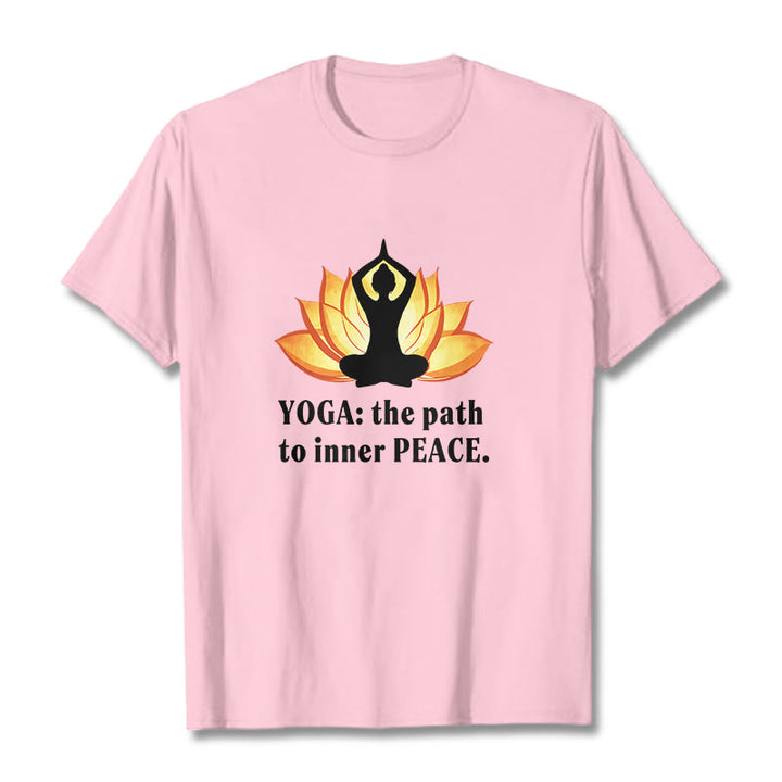 T-shirt Buddha Stones Yoga Le chemin vers la paix intérieure Lotus Tee - image 11