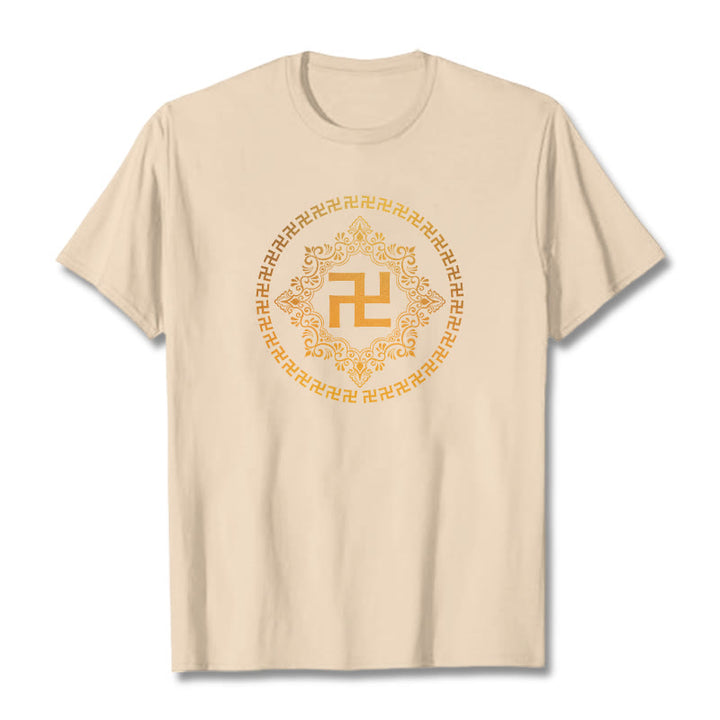 T-shirt avec croix gammée et Buddha Stones - Bisque - 2XL - image 17