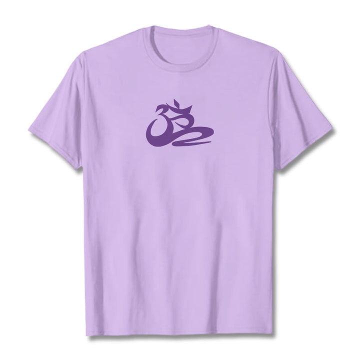 T-shirt Buddha Stones OM - Prune - 2XL - image 1