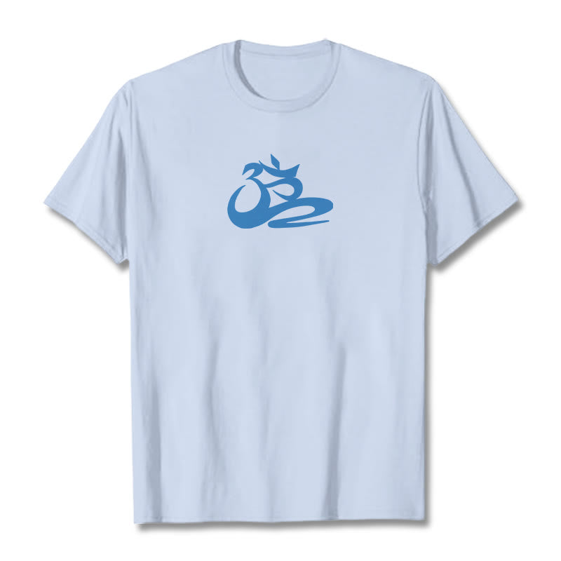 T-shirt Buddha Stones OM - Cyan clair - 2XL - image 13