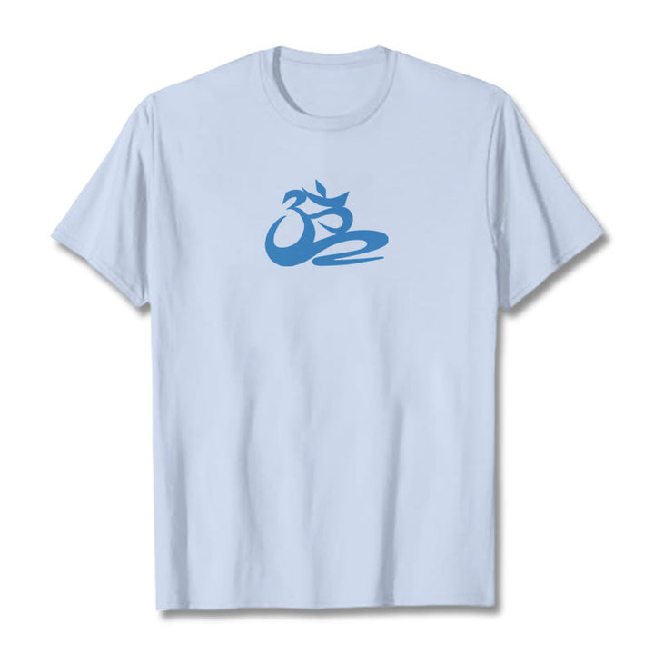 T-shirt Buddha Stones OM - Cyan clair - 2XL - image 12