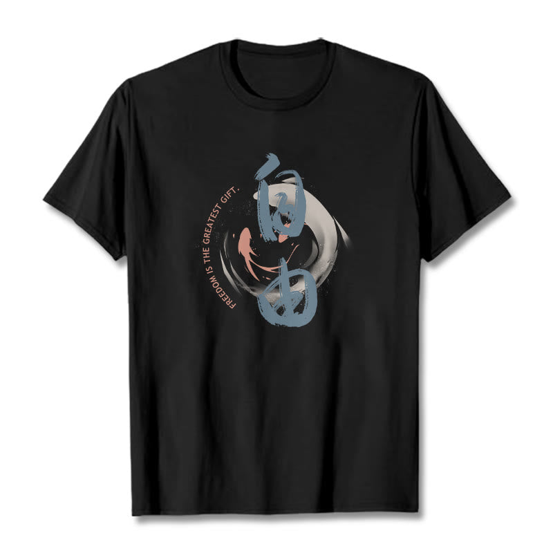 T-shirt Buddha Stones Ziyou La liberté est le plus beau cadeau