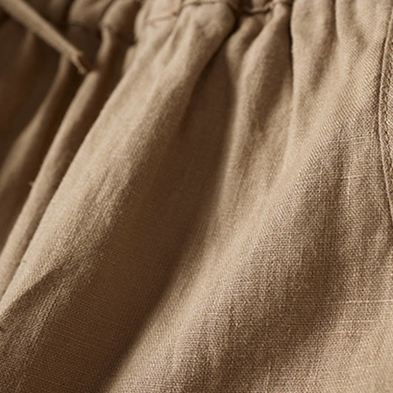 Pantalon sarouel d'été brodé de petites fleurs avec poches et Buddha Stones - image 8