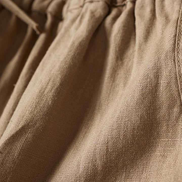 Pantalon sarouel d'été brodé de petites fleurs avec poches et Buddha Stones - image 8