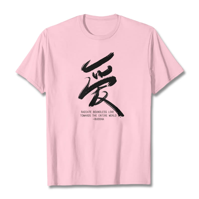 Les Buddha Stones Ai rayonnent un amour sans limite envers le monde entier T-shirt - image 1