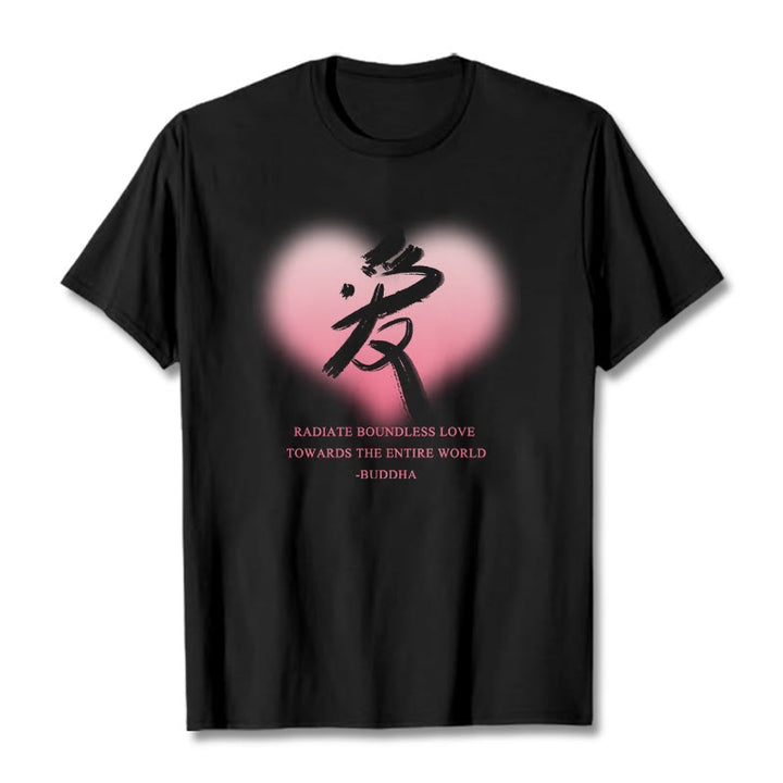 Les Buddha Stones Ai rayonnent un amour sans limite envers le monde entier T-shirt