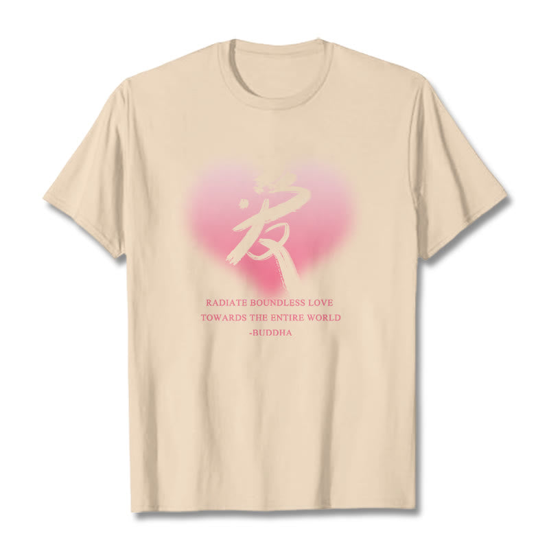 Les Buddha Stones Ai rayonnent un amour sans limite envers le monde entier T-shirt