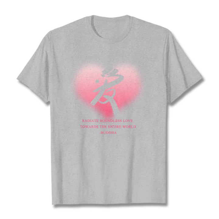 Les Buddha Stones Ai rayonnent un amour sans limite envers le monde entier T-shirt