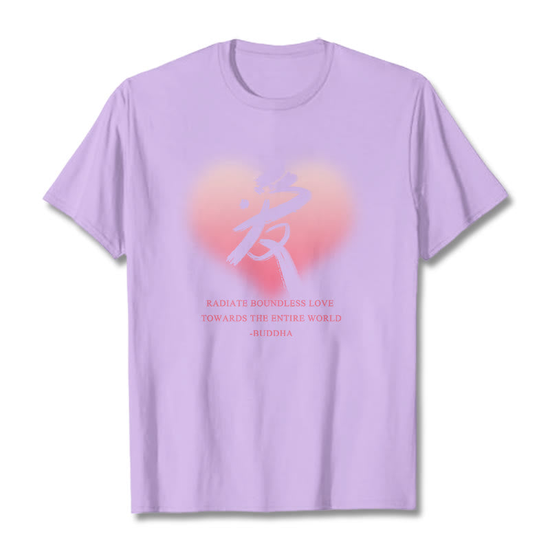 Les Buddha Stones Ai rayonnent un amour sans limite envers le monde entier T-shirt