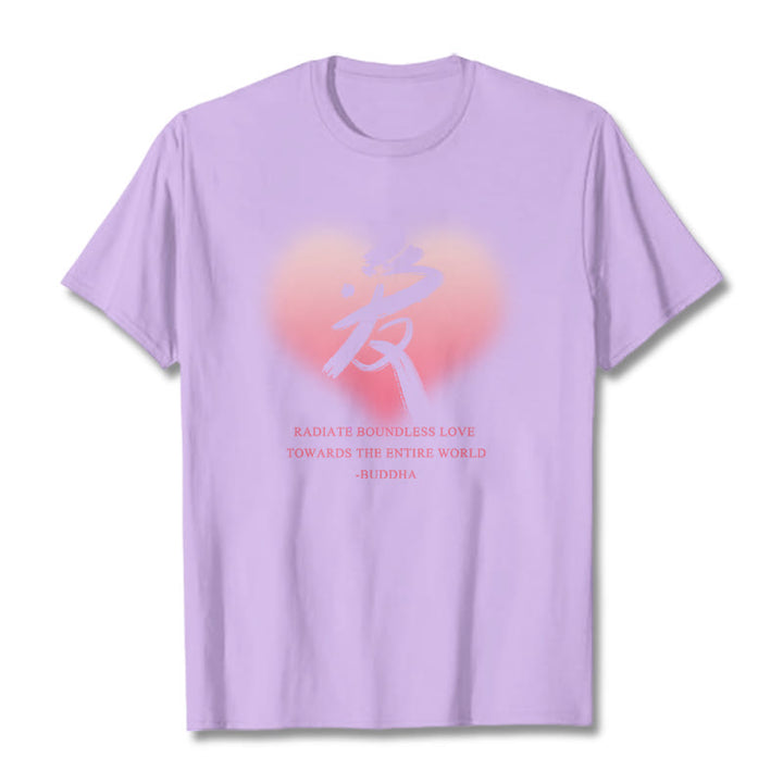 Les Buddha Stones Ai rayonnent un amour sans limite envers le monde entier T-shirt