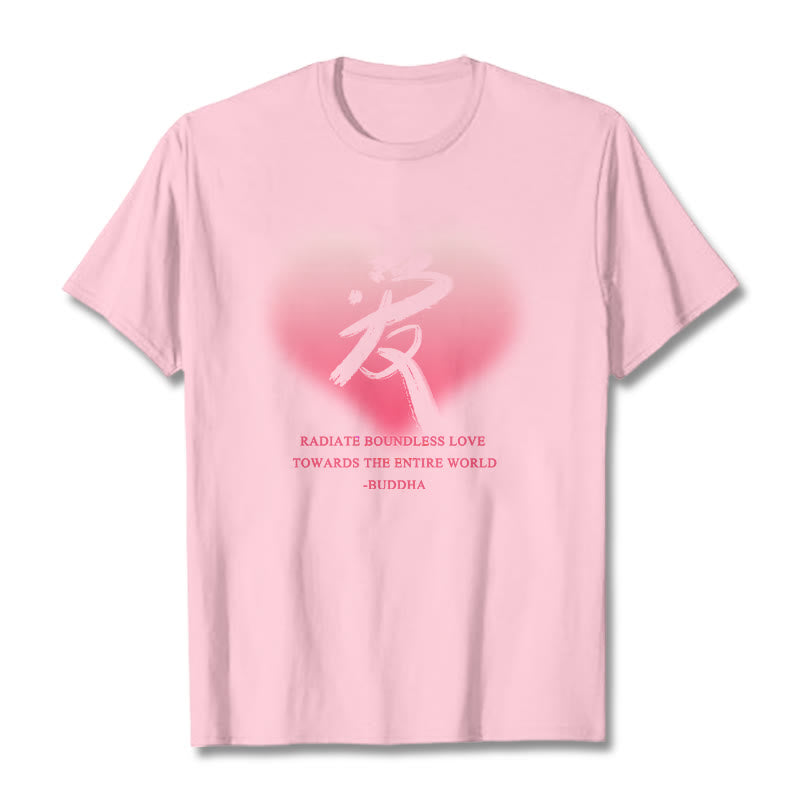 Les Buddha Stones Ai rayonnent un amour sans limite envers le monde entier T-shirt