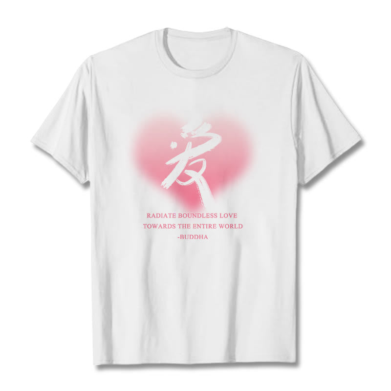 Les Buddha Stones Ai rayonnent un amour sans limite envers le monde entier T-shirt