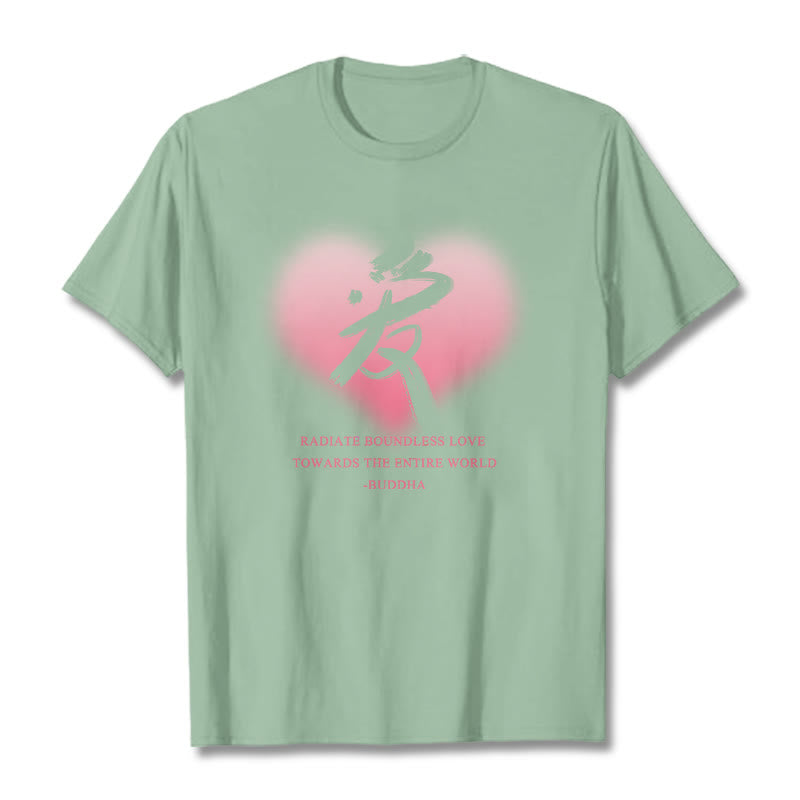 Les Buddha Stones Ai rayonnent un amour sans limite envers le monde entier T-shirt