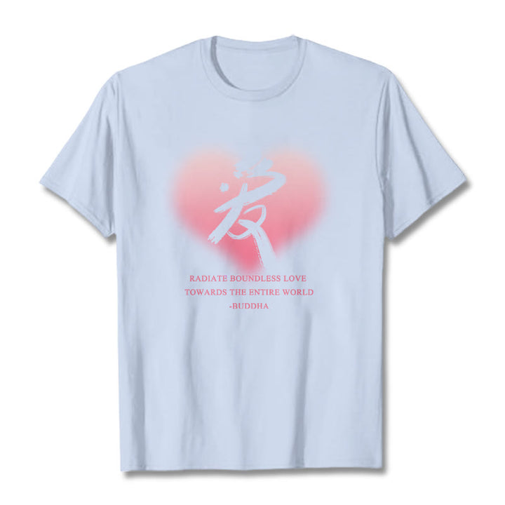 Les Buddha Stones Ai rayonnent un amour sans limite envers le monde entier T-shirt