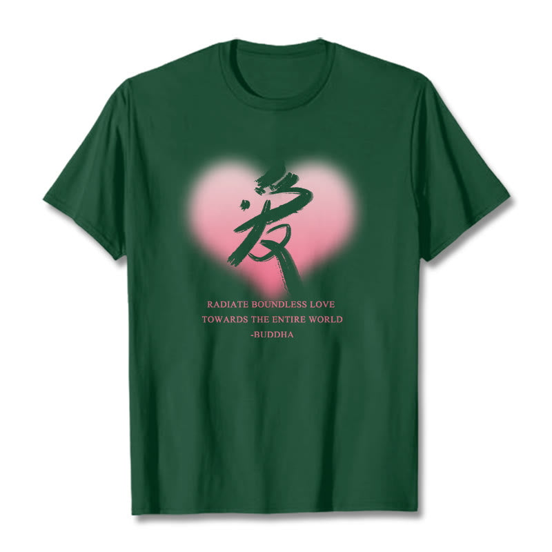 Les Buddha Stones Ai rayonnent un amour sans limite envers le monde entier T-shirt