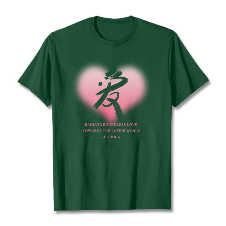 Les Buddha Stones Ai rayonnent un amour sans limite envers le monde entier T-shirt
