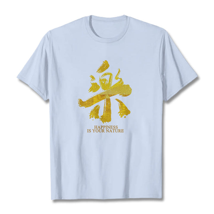 T-shirt Buddha Stones Le bonheur est votre nature