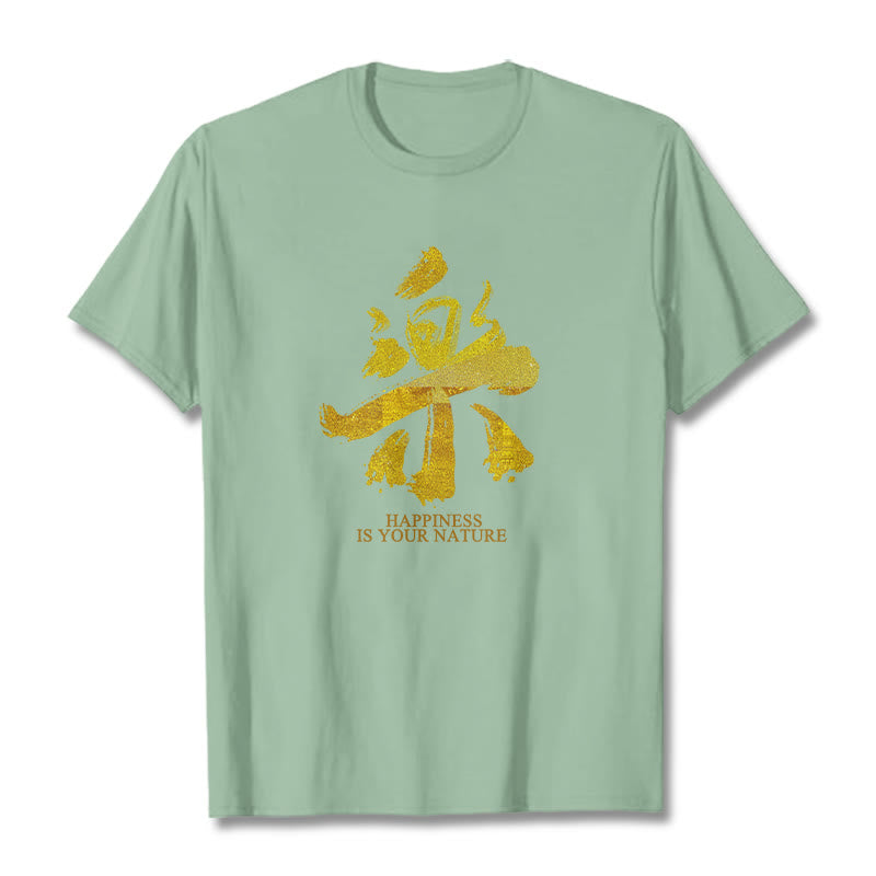 T-shirt Buddha Stones Le bonheur est votre nature