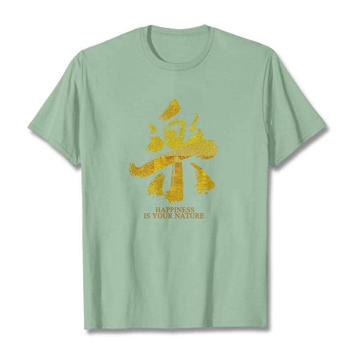 T-shirt Buddha Stones Le bonheur est votre nature