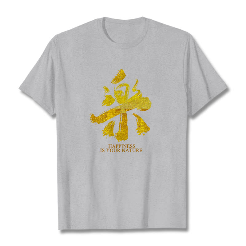 T-shirt Buddha Stones Le bonheur est votre nature