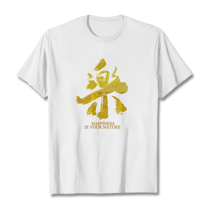 T-shirt Buddha Stones Le bonheur est votre nature