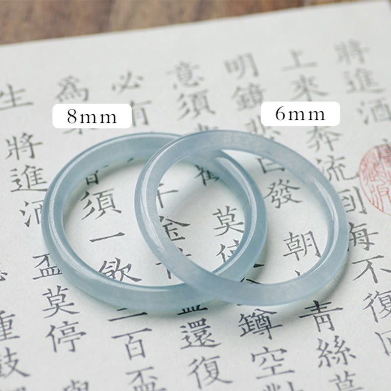 Bracelet jonc Sérénité en aigue-marine naturelle de Buddha Stones - image 15