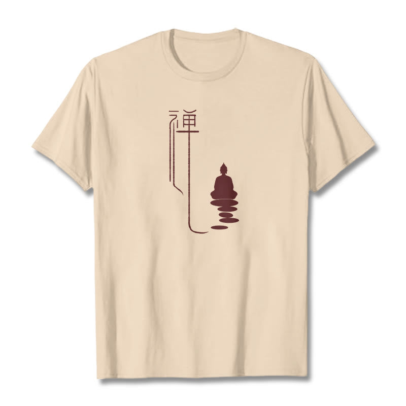 T-shirt Bouddha Zen Buddha Stones - Bisque - 2XL - image 0