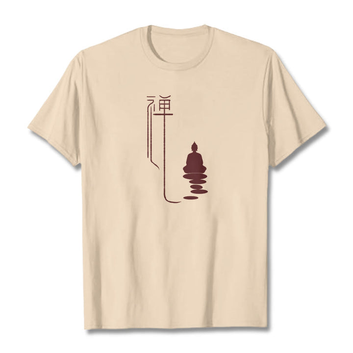 T-shirt Bouddha Zen Buddha Stones - Bisque - 2XL - image 0