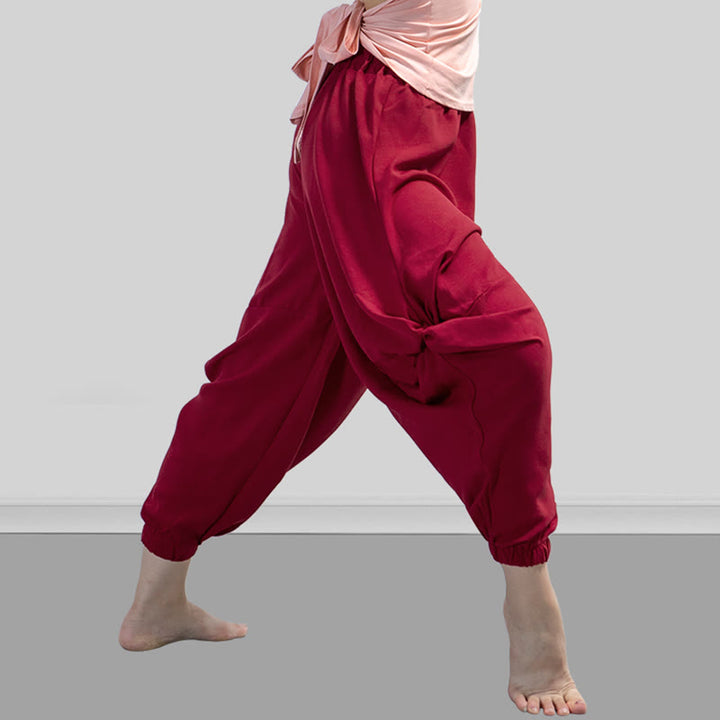 Pantalon de yoga respirant en modal de couleur unie Buddha Stones - image 4