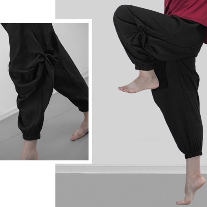 Pantalon de yoga respirant en modal de couleur unie Buddha Stones - image 22