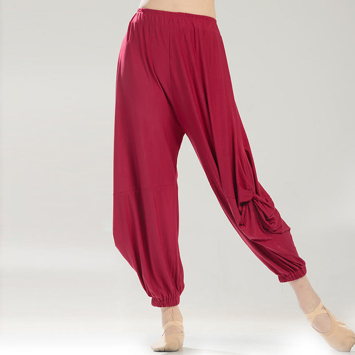 Pantalon de yoga respirant en modal de couleur unie Buddha Stones - image 1
