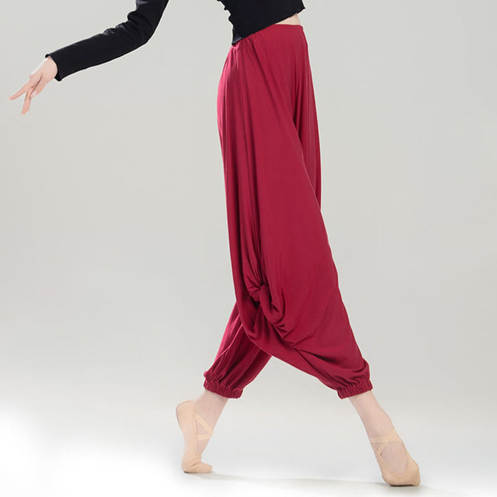Pantalon de yoga respirant en modal de couleur unie Buddha Stones - image 3