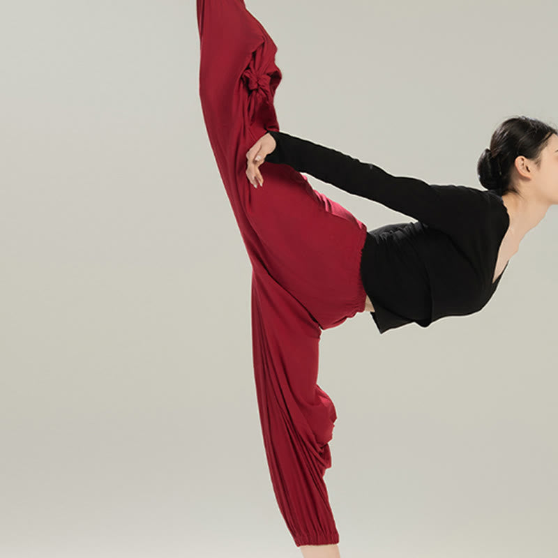 Pantalon de yoga respirant en modal de couleur unie Buddha Stones - image 13