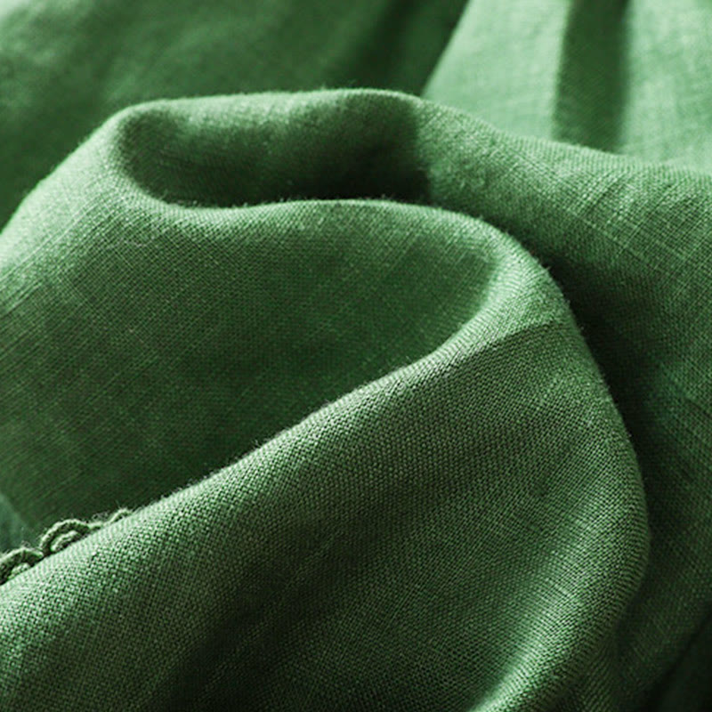 Pantalon sarouel d'été en coton avec cordon de serrage et poches pour femme Buddha Stones - image 15