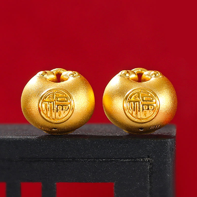 Collier pendentif en corde porte-bonheur avec motif de verrouillage de souhait en or 999 Buddha Stones - image 15