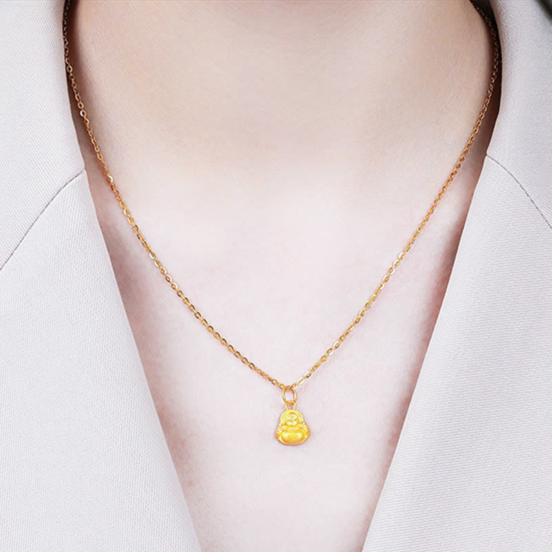 Buddha Stones rieur en or 999 avec mini pierres de Bouddha - image 16