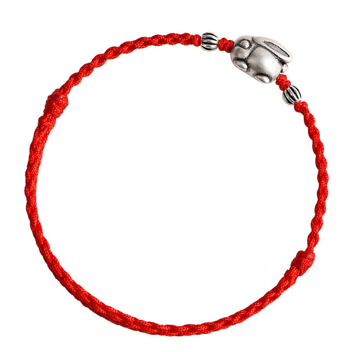 Bracelet de cheville porte-bonheur en argent sterling 999 fait à la main avec Buddha Stones