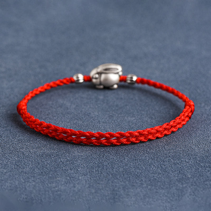 Bracelet de cheville porte-bonheur en argent sterling 999 fait à la main avec Buddha Stones