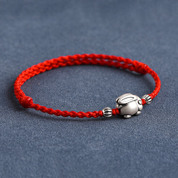 Bracelet de cheville porte-bonheur en argent sterling 999 fait à la main avec Buddha Stones - image 4
