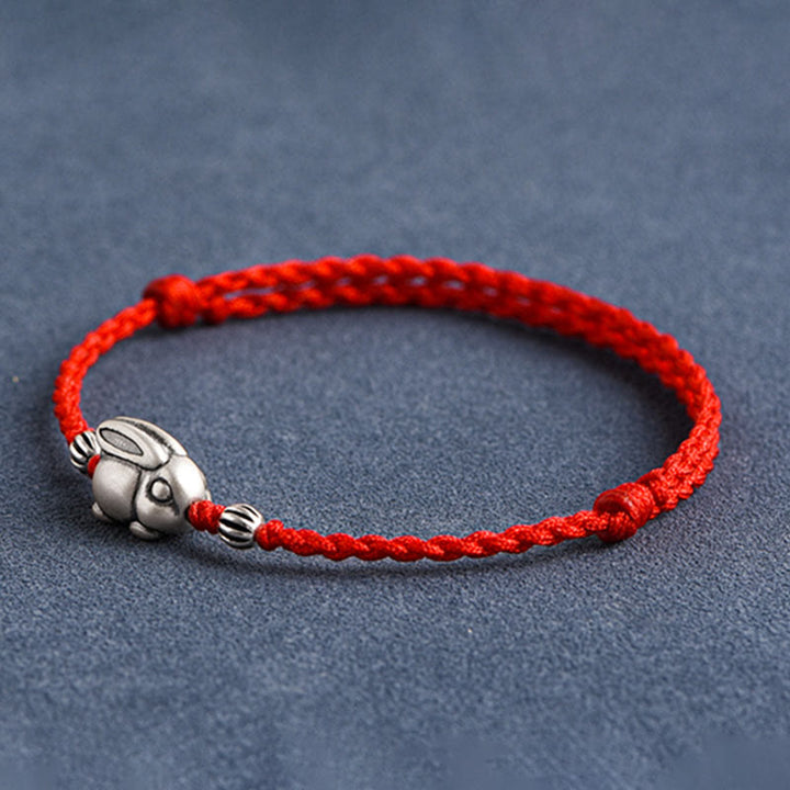 Bracelet de cheville porte-bonheur en argent sterling 999 fait à la main avec Buddha Stones