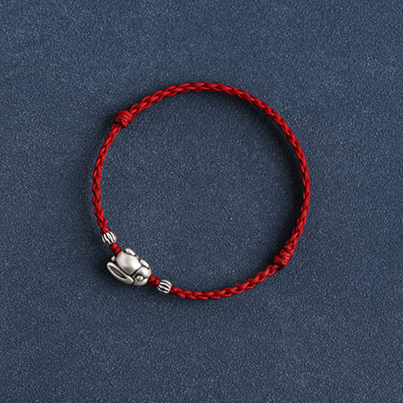 Bracelet de cheville porte-bonheur en argent sterling 999 fait à la main avec Buddha Stones - image 17