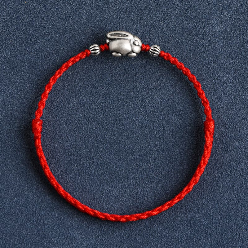 Bracelet de cheville porte-bonheur en argent sterling 999 fait à la main avec Buddha Stones - image 1