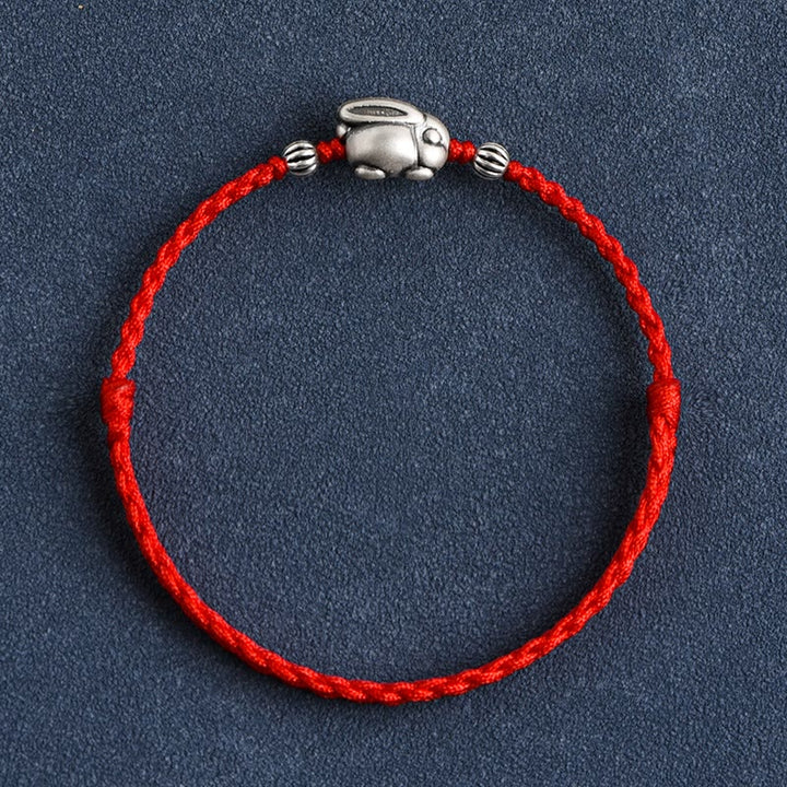 Bracelet de cheville porte-bonheur en argent sterling 999 fait à la main avec Buddha Stones - image 1